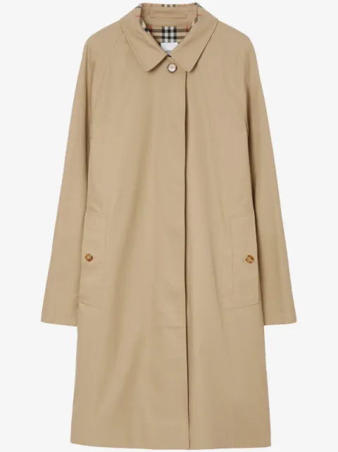 Burberry 미디 코튼 트렌치 코트