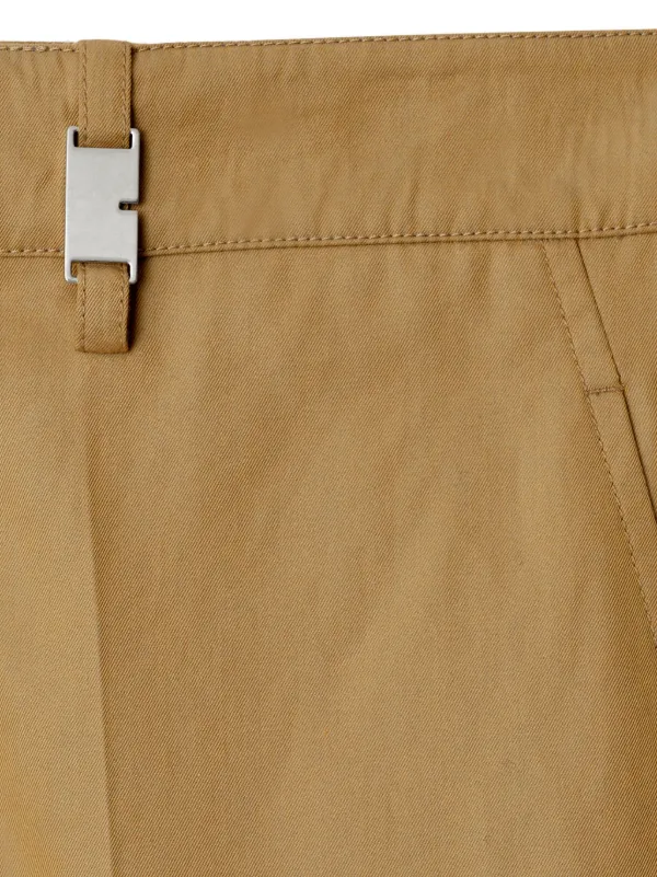 Burberry straight-leg Cotton Trousers | Neutrals | FARFETCH