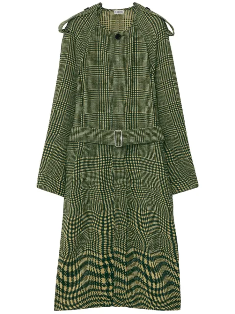 Burberry abrigo con motivo pied de poule