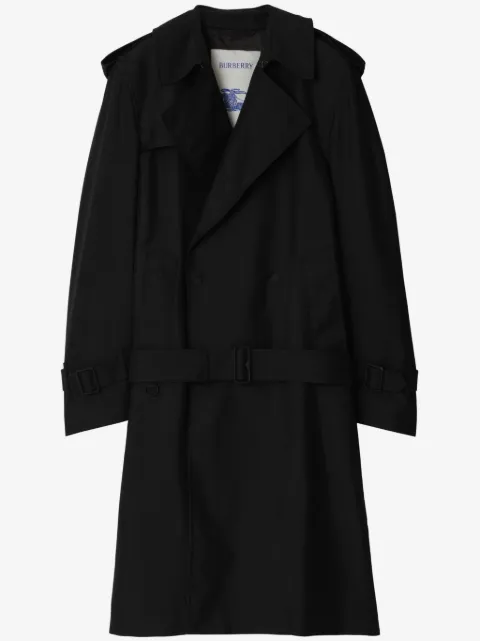 Burberry gabardina con doble botonadura y cinturón