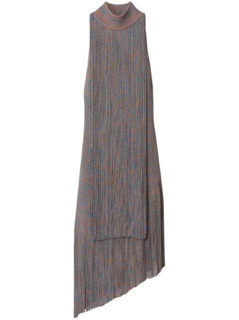 Burberry mouline-yard fringed midi dress Women