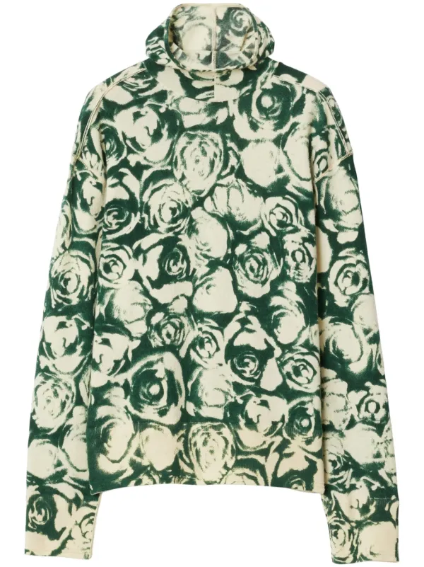 Burberry ローズプリント パーカー | グリーン | FARFETCH JP
