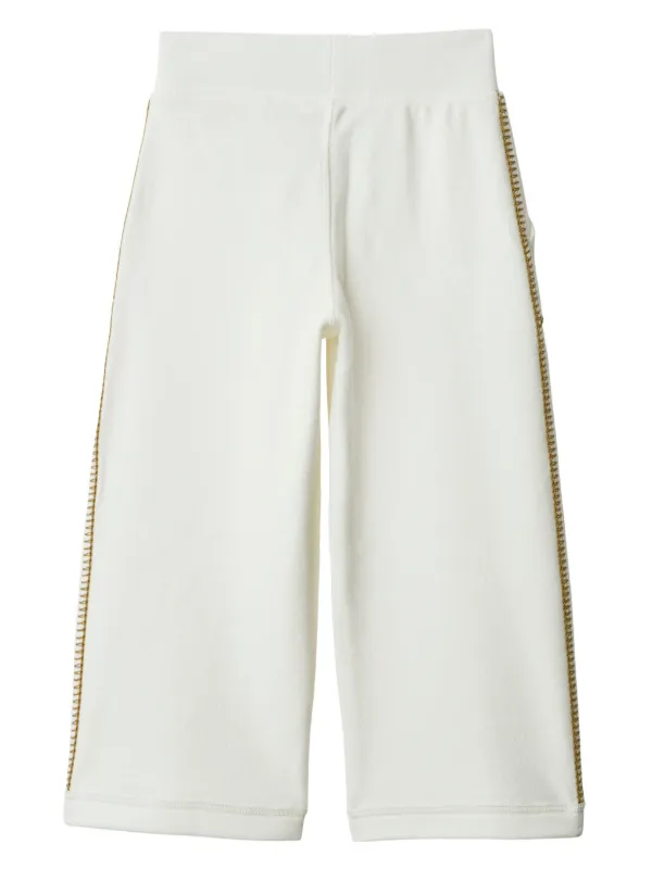 Burberry Kids EKD Cotton Track Pants Neutrals FARFETCH TR