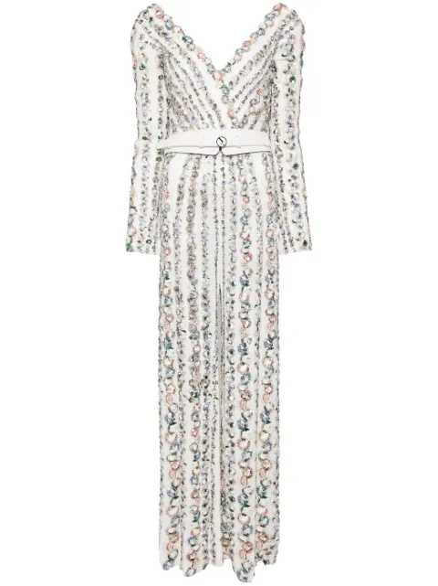 Saiid Kobeisy embellished V-neck jumpsuit