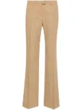 ETRO slub-texture tailored trousers - Brown