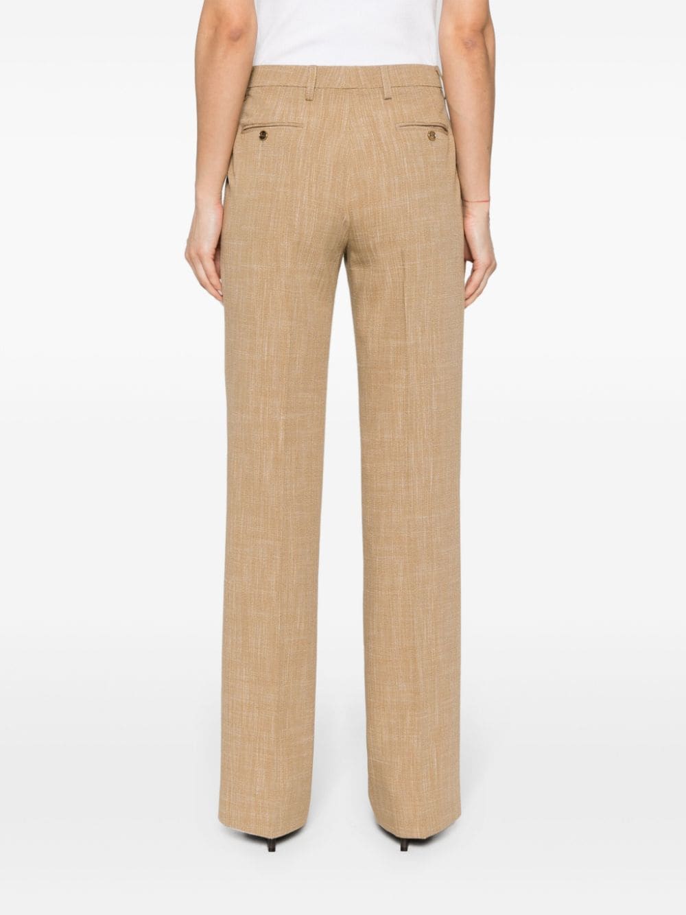 Shop Etro Straight-leg Trousers In Brown
