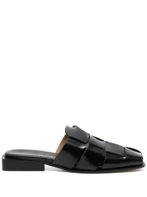 Tod's フリンジ レザーミュール | ブラック | FARFETCH JP