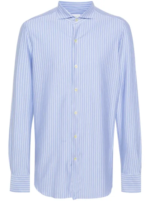 Finamore 1925 Napoli camisa con motivo de rayas verticales