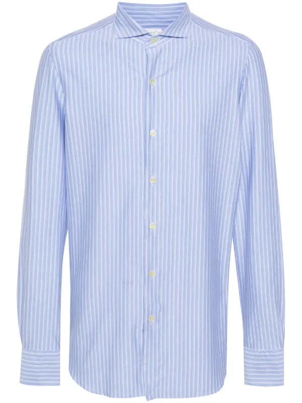 Tシャツ・カットソー FINAMORE 1925 NAPOLI SHIRT Finamore 1925 Napoli Cotton short-sleeved Shirt | Blue