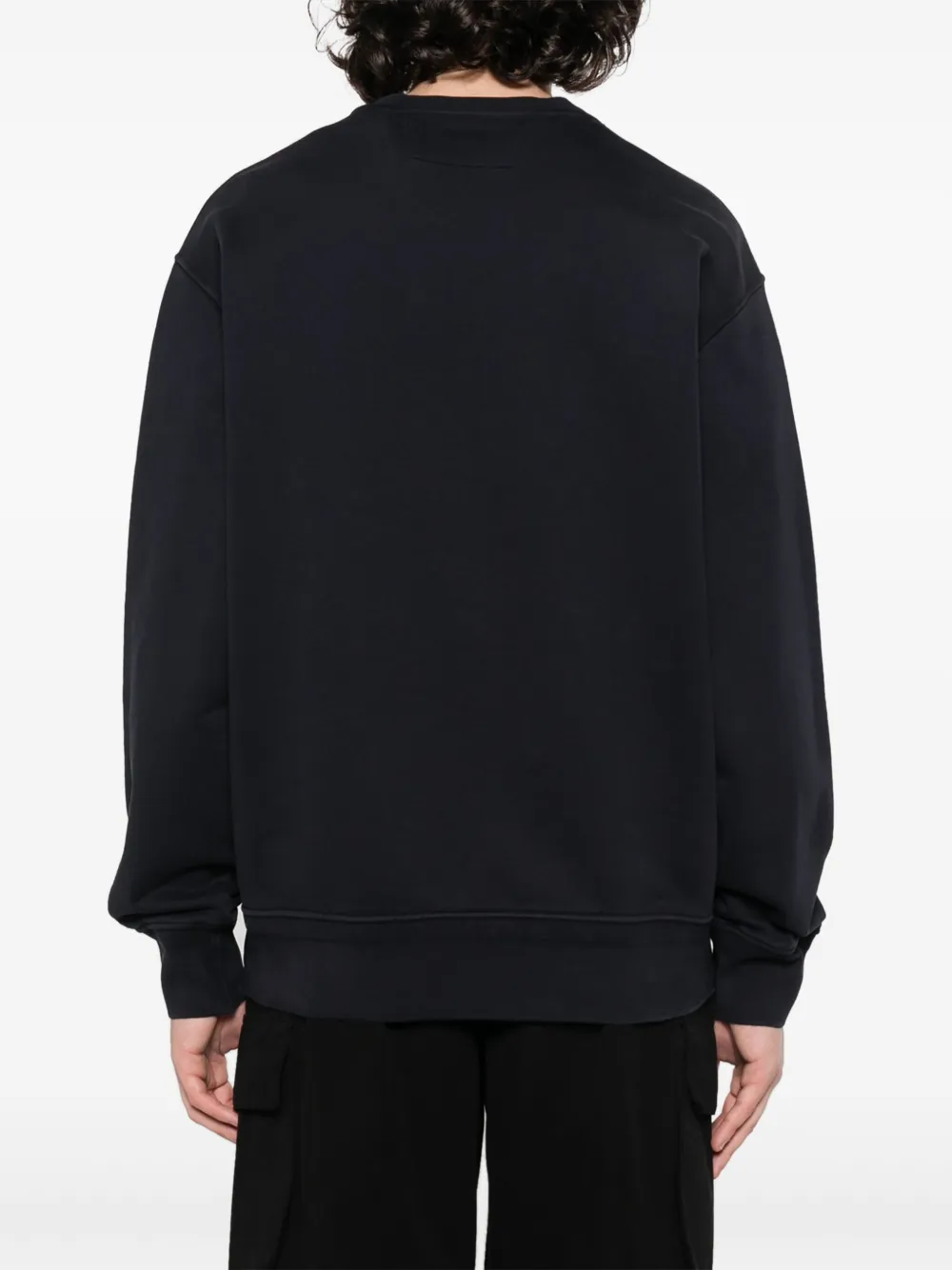 C.P. Company Sweater met geborduurd logo Blauw