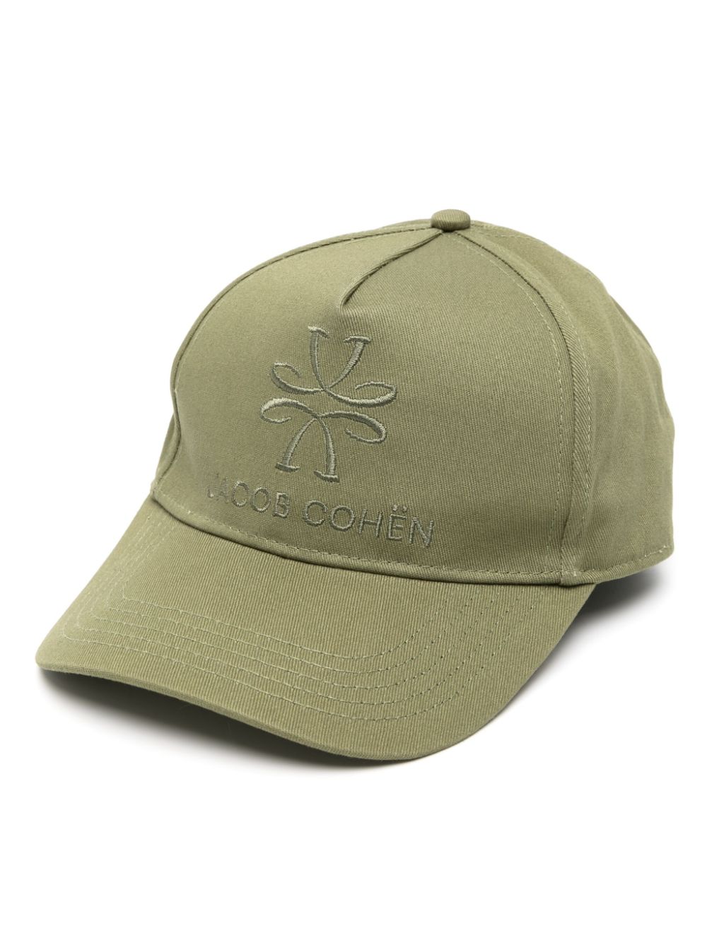 Jacob Cohën logo-embroidered cotton cap - Verde