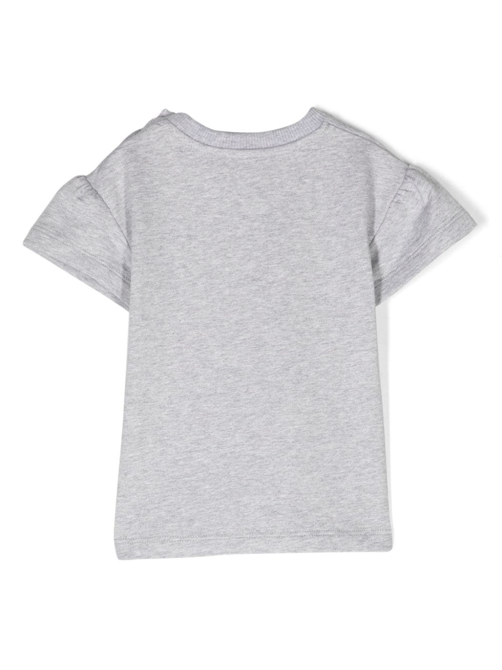 Shop Moschino Teddy Bear-print Cotton T-shirt In Grey