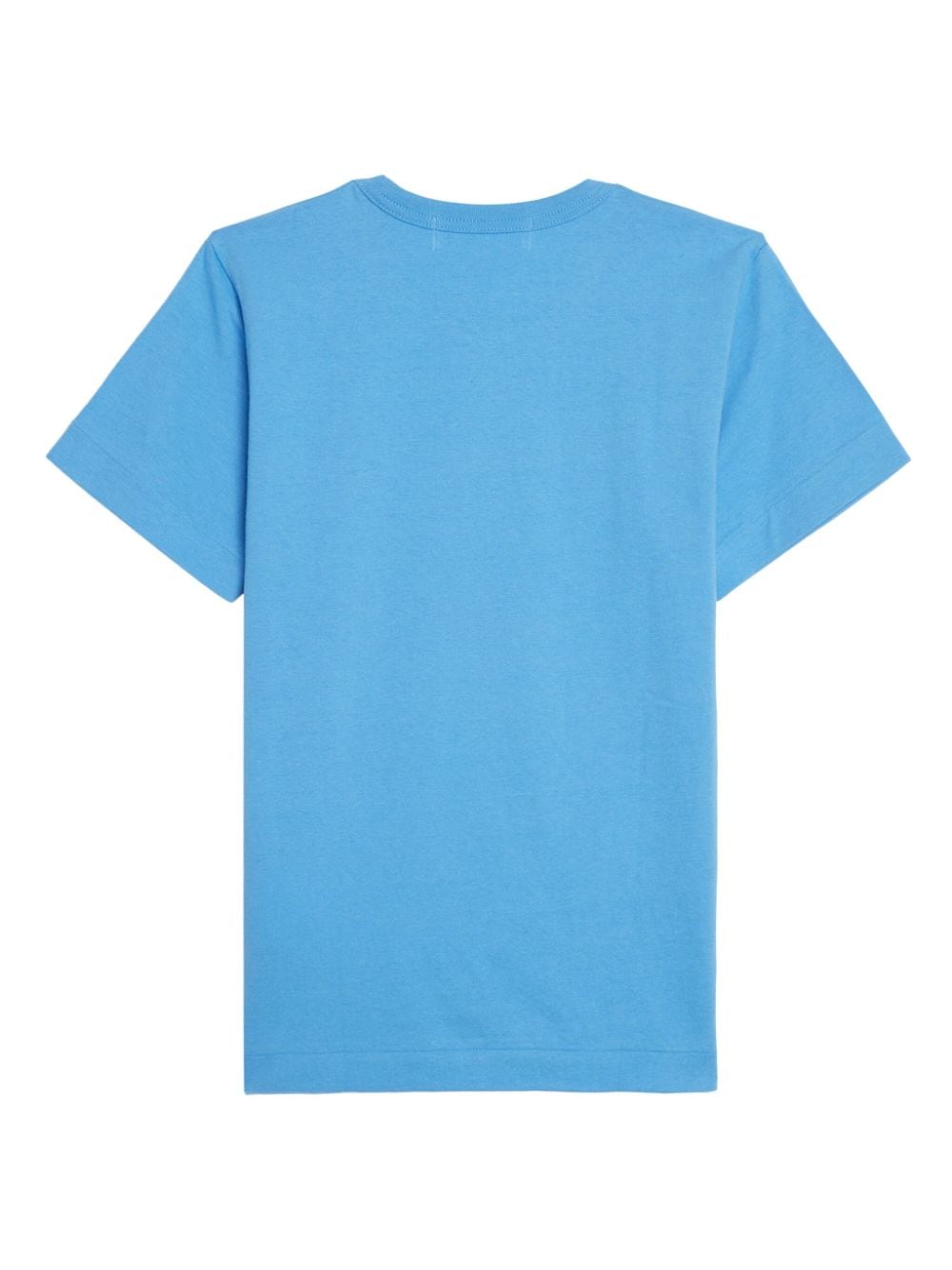 Shop Comme Des Garçons Play Heart-patch Cotton T-shirt In Blue