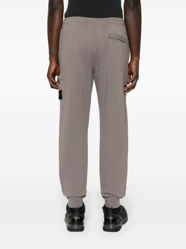 Stone Island Compass Cotton Track Pants Grey FARFETCH IN