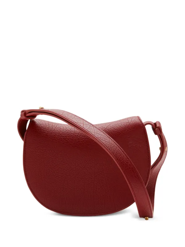 Burberry Mini Rocking Horse Leather Crossbody Bag | Red