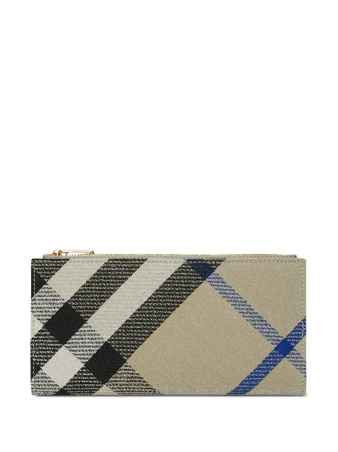 Burberry large checked bi-fold wallet Women