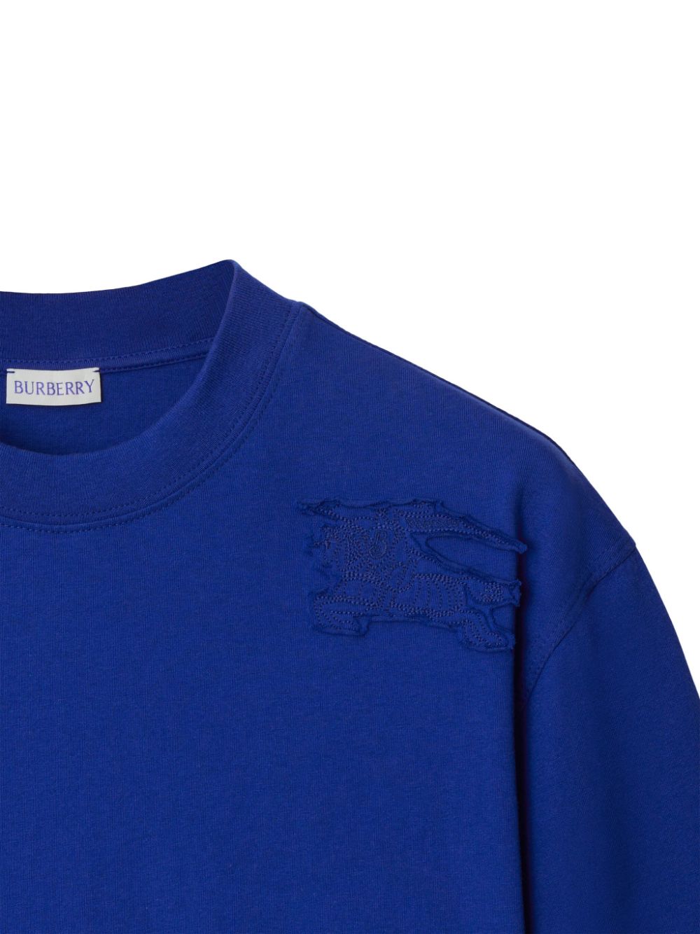 Burberry Katoenen T-shirt met print Blauw