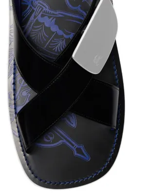 新作☆【BURBERRY】ビーチサンダル バーバリー ブランド サンダル レディース BURBERRY レザー