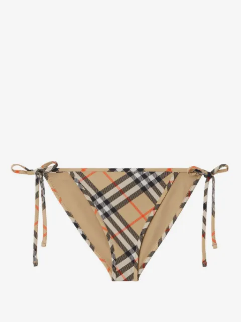 Burberry Calcinha de biquíni com padronagem xadrez