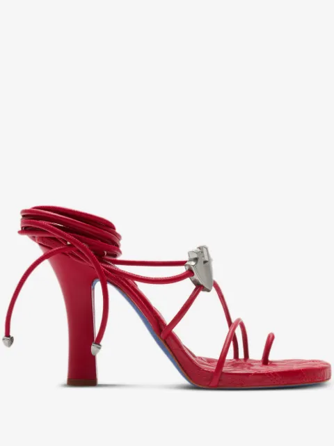 Burberry Ivy Shield 105mm strappy sandals