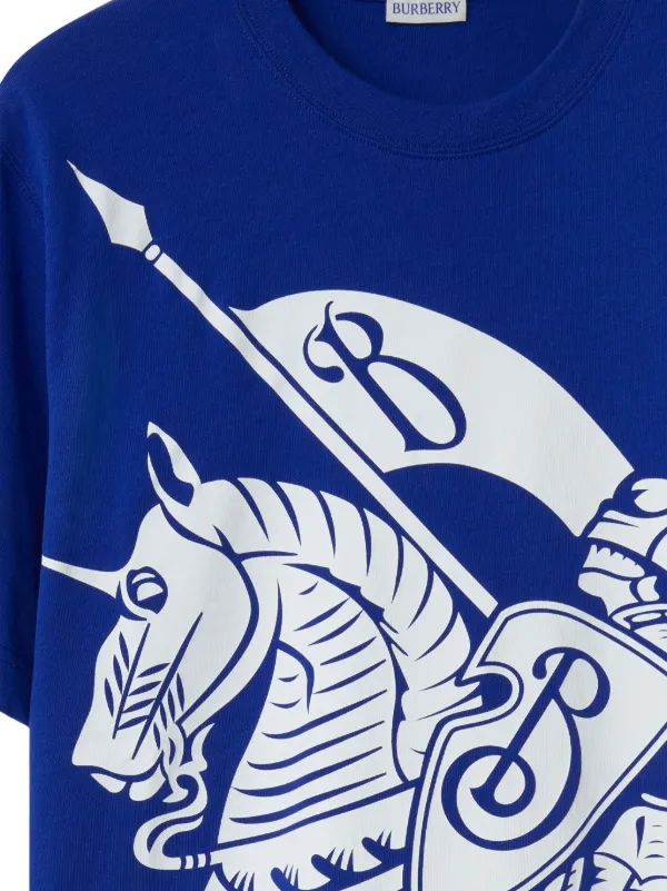 Burberry EKD-print Cotton T-shirt | Blue | FARFETCH