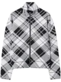 Burberry checked lightweight jacket - Black