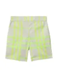 Burberry Kids check-pattern shorts - Neutrals