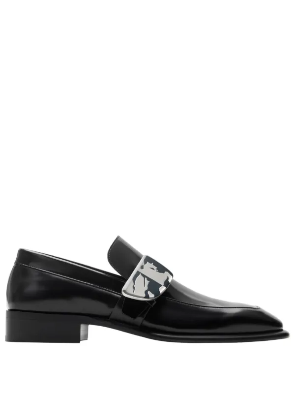 Burberry patent leather loafers online