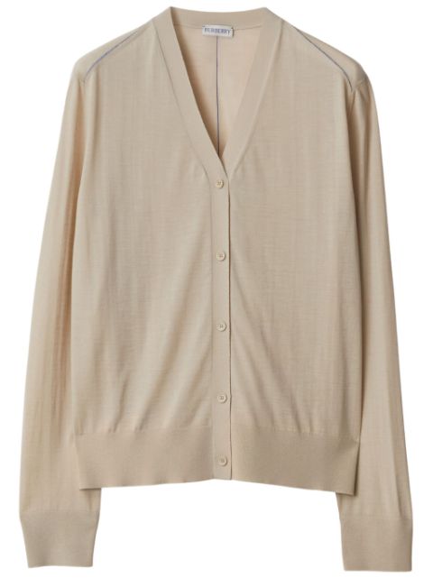 Burberry V-neck wool cardigan Women