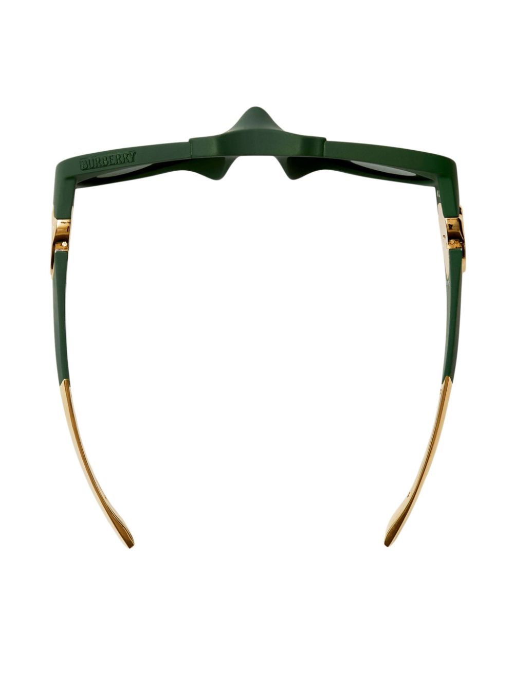 Shop Burberry Eyewear Shield Mask Sunglasses In Green