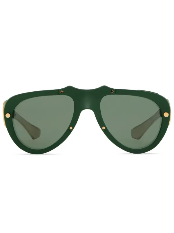 Burberry Eyewear Shield Mask サングラス | グリーン | FARFETCH JP