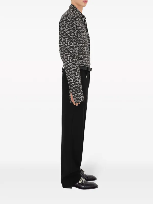 Burberry B-line Silk Shirt | Black | FARFETCH
