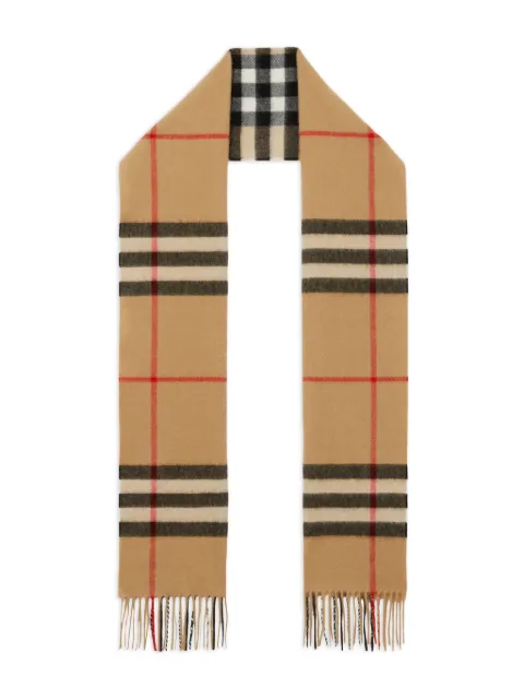 Burberry check cashmere scarf 8076576 - 2