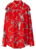 Burberry Knight Hardware silk shirt - Red