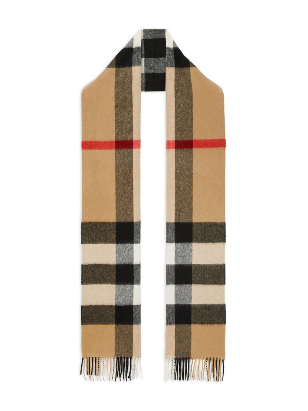 Shop Burberry Vintage Check Cashmere Scarf In Neutrals