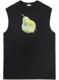 Burberry pear-print cotton tank top - Black