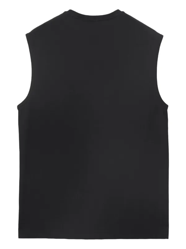 Burberry pear-print Cotton Tank Top | Black | FARFETCH