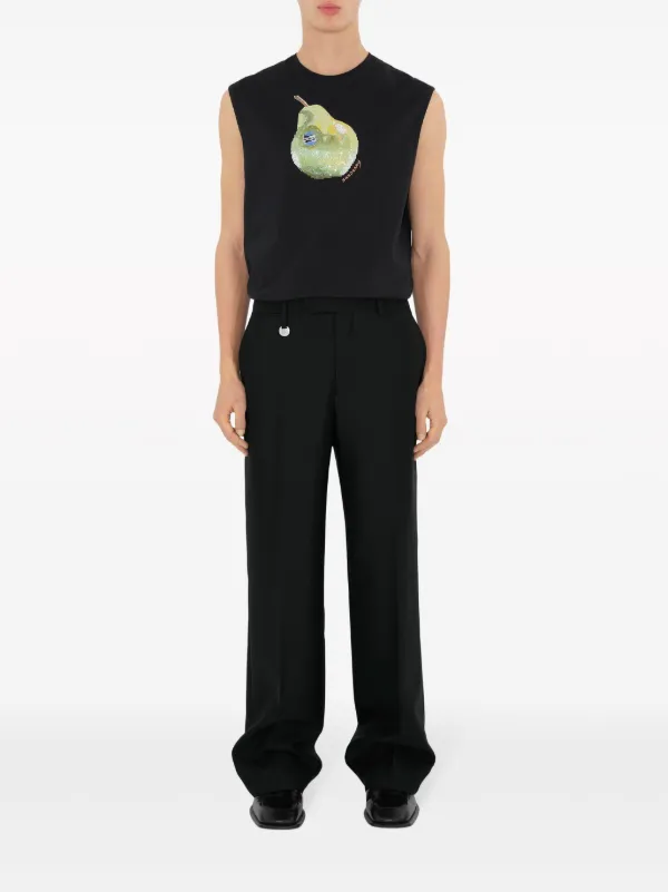 Burberry pear-print Cotton Tank Top | Black | FARFETCH