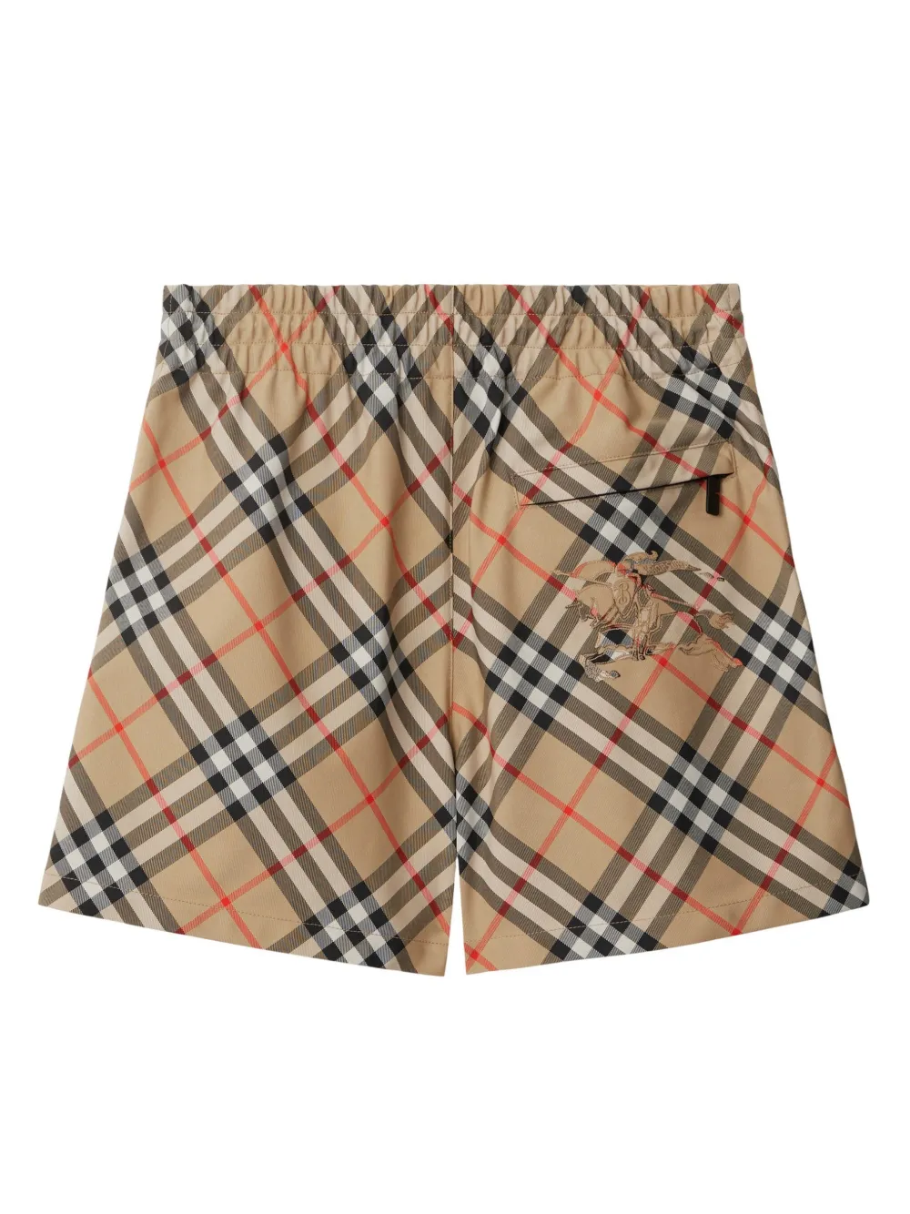 EKD Vintage Check-print shorts