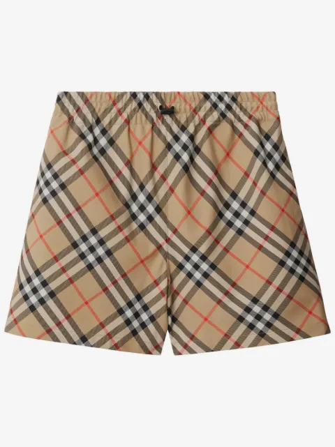Burberry check twill shorts