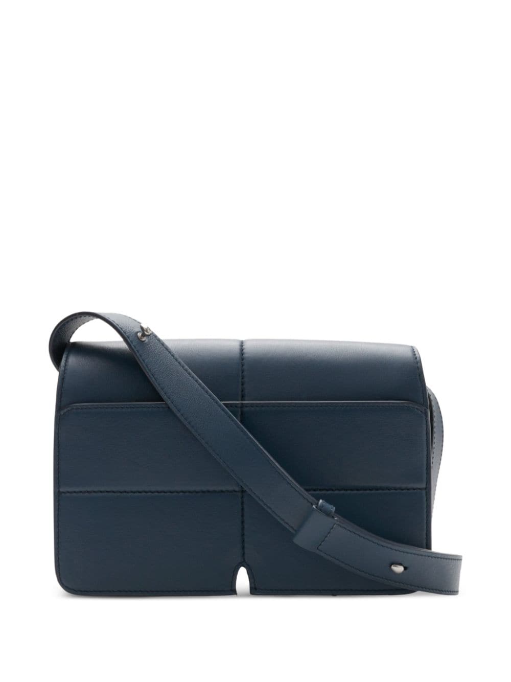 Shop Burberry Snip Leather Shoulder Bag In Blue