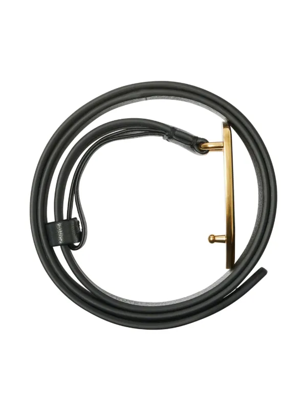 Burberry Shield Leather Belt | Black | FARFETCH