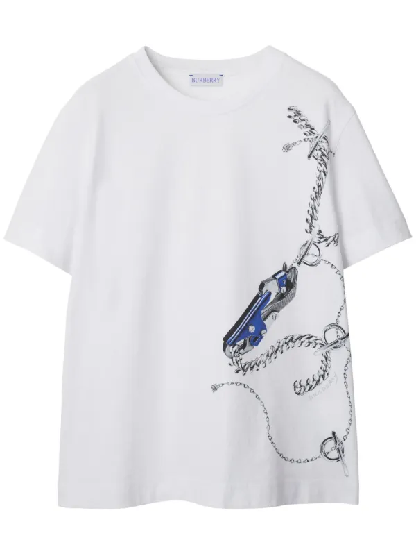 Burberry Knight-print Cotton T-shirt - Farfetch