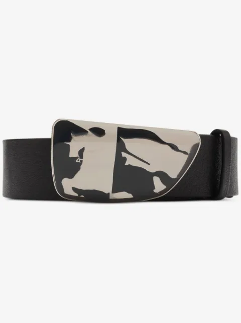 Burberry Cinto Shield EKD de couro