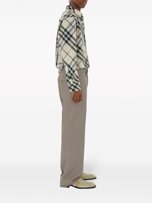 Burberry Nova Check-jacquard Cotton Shirt - Farfetch