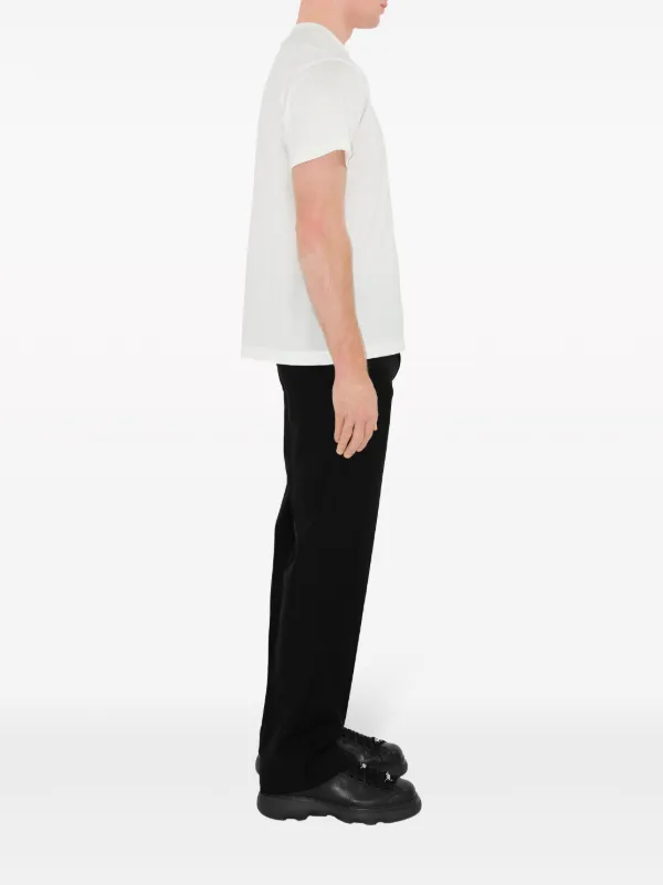 Burberry EKD-embroidered Cotton T-shirt | White | FARFETCH