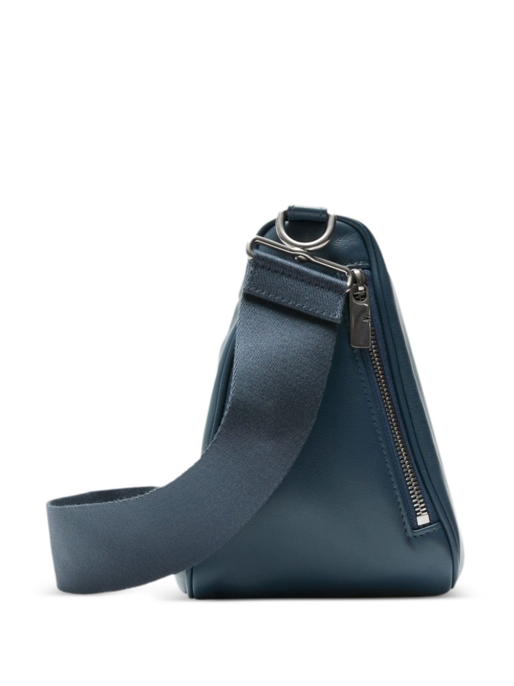 Shop Burberry Shield Leather Shoulder Bag In Blue