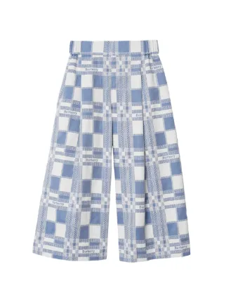 BURBERRY チェック柄 ワイドパンツ 14Y BURBERRY チェック柄 ワイドパンツ 14Y