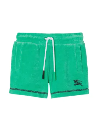 Burberry Kids cotton blend Towelling Shorts Green FARFETCH IE