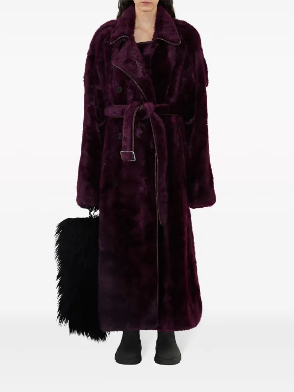 Burberry faux fur coat online